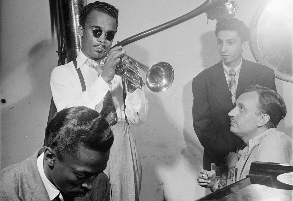 Howard McGhee, Brick Fleagle and Miles Davis, ca September 1947